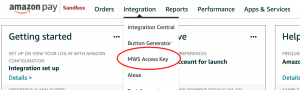AmazonPay - MWS Access Key